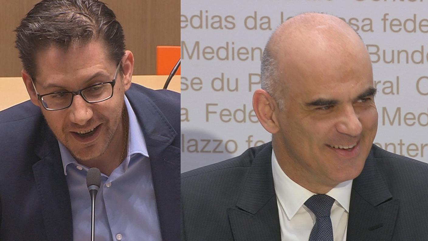Berset: "La sua è una buona domanda..."