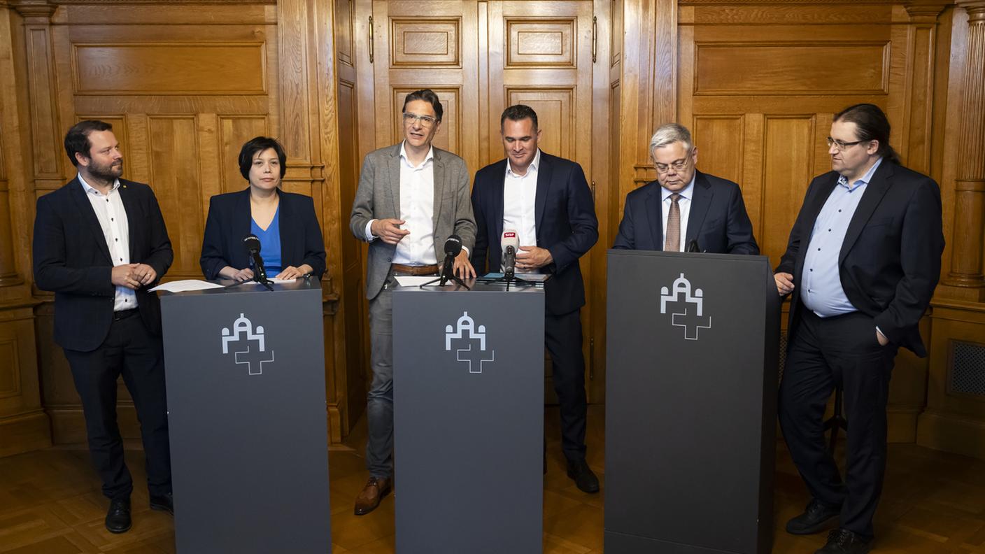 Un momento della conferenza stampa svoltasi oggi a Berna