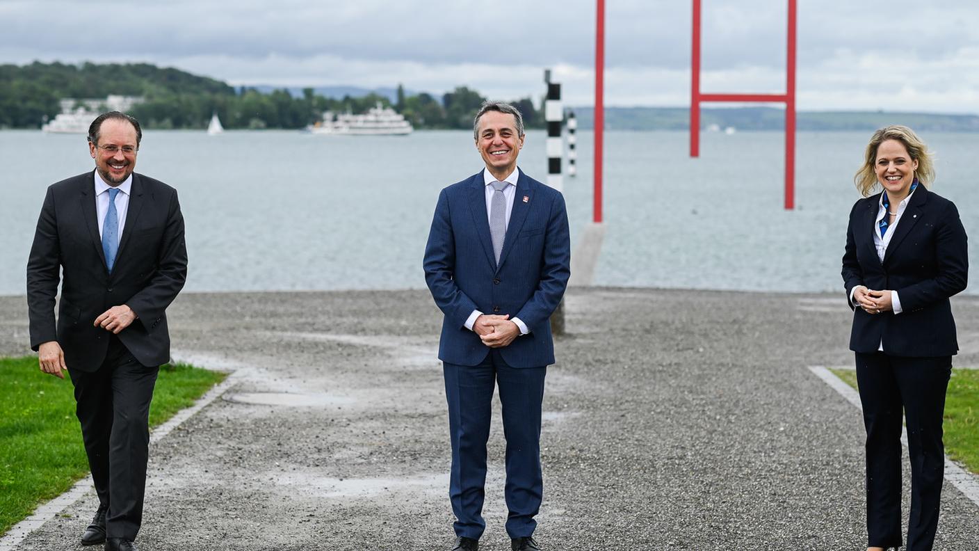 Ignazio Cassis ha incontrato i ministri degli esteri e rappresentanti dei Paesi tedescofoni a Kreuzlingen
