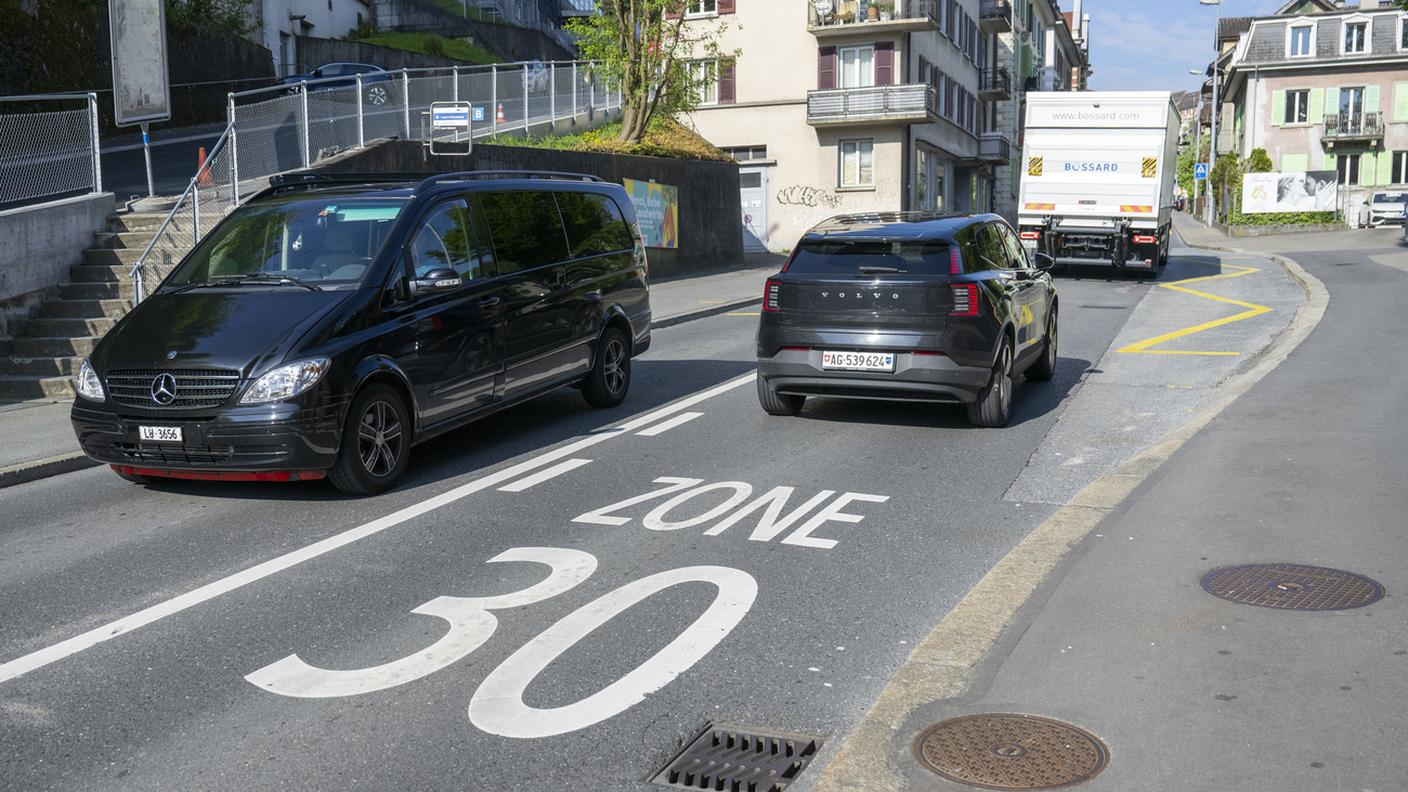Una "zona 30" a Lucerna