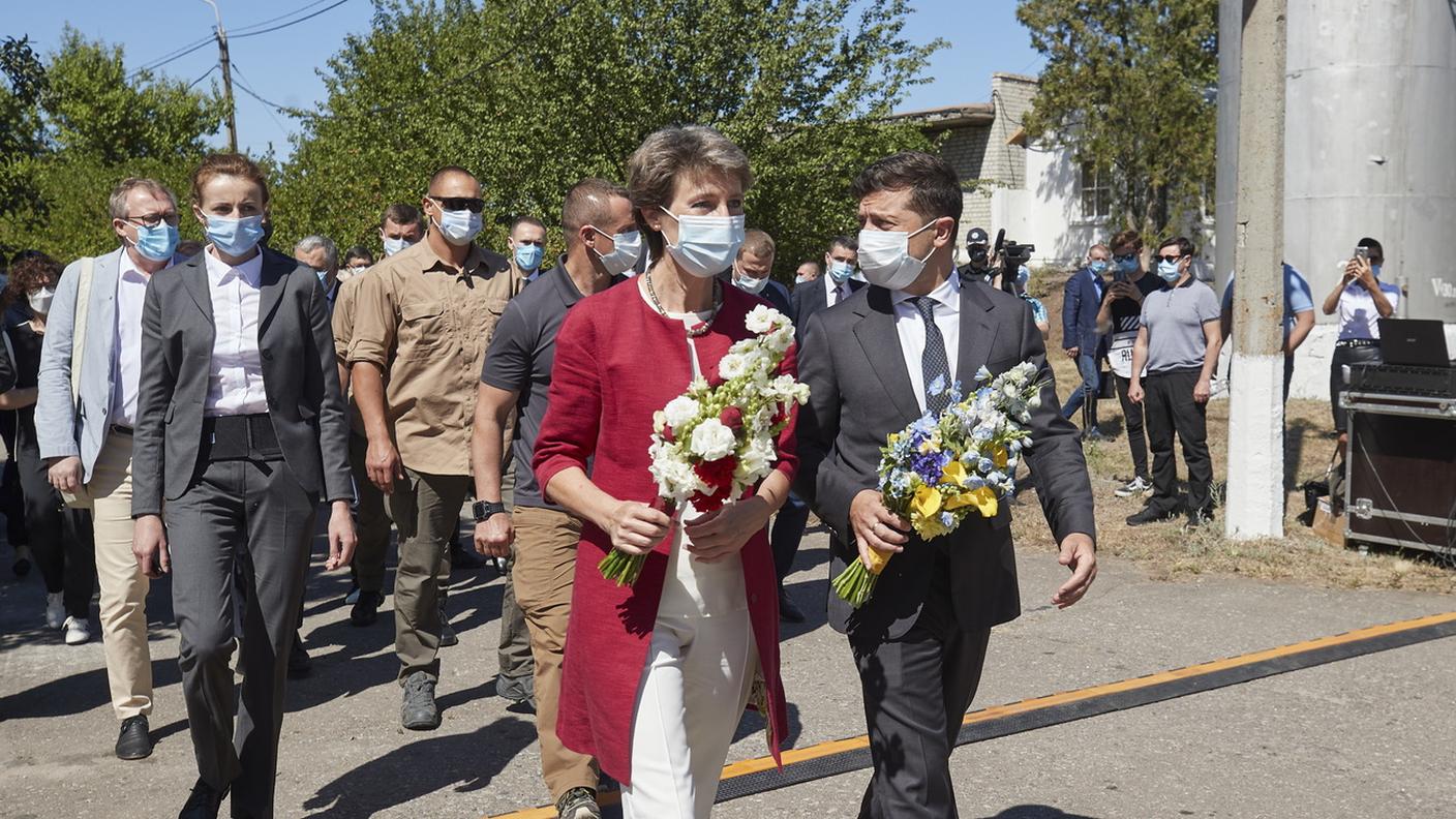Con l'omologo ucraino Zelensky