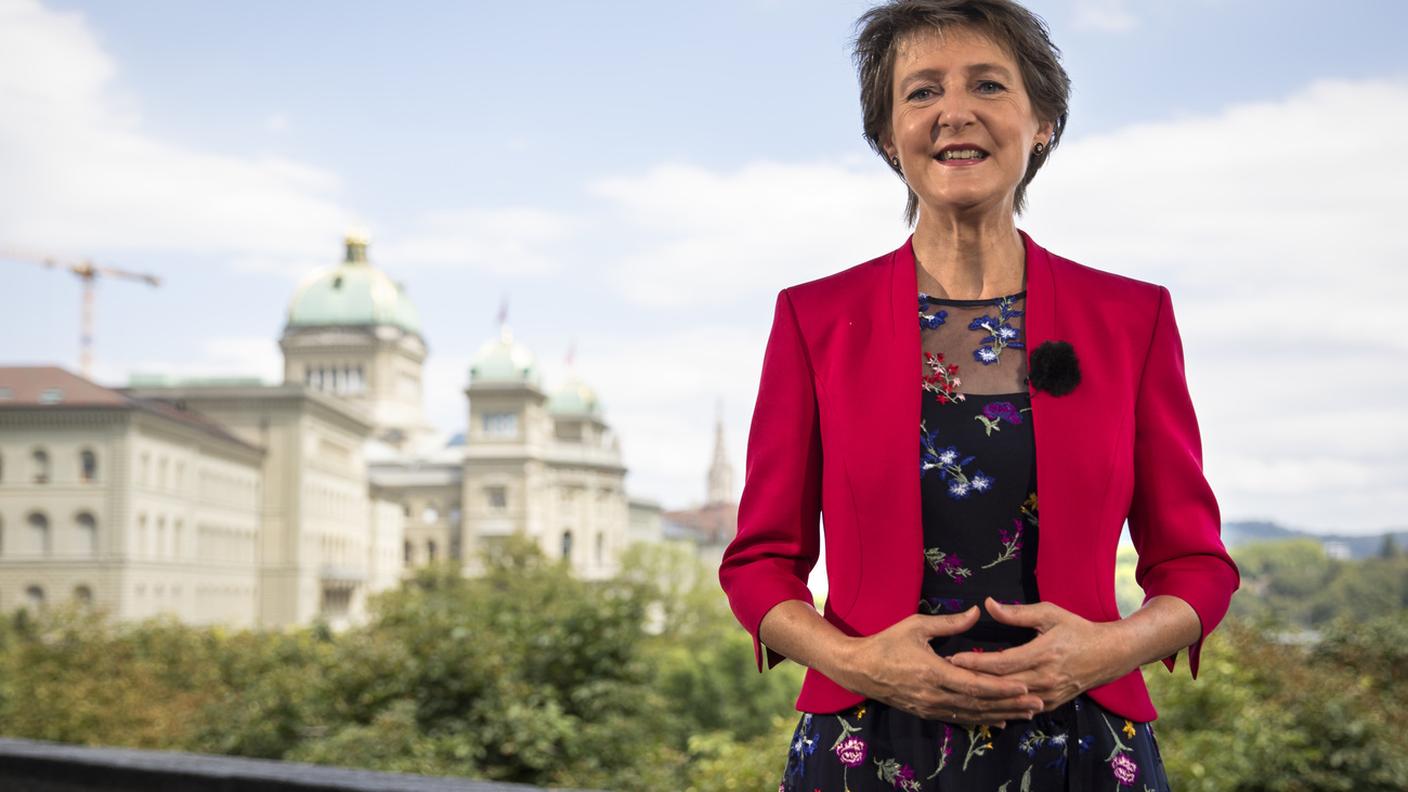La presidente della Confederazione Simonetta Sommaruga