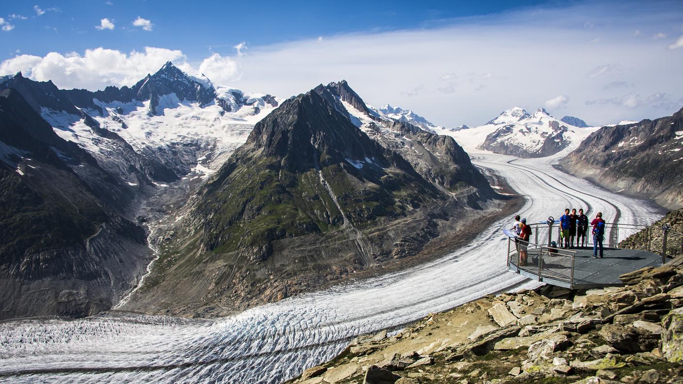 L'Aletsch, il più grande ghiacciaio delle Alpi