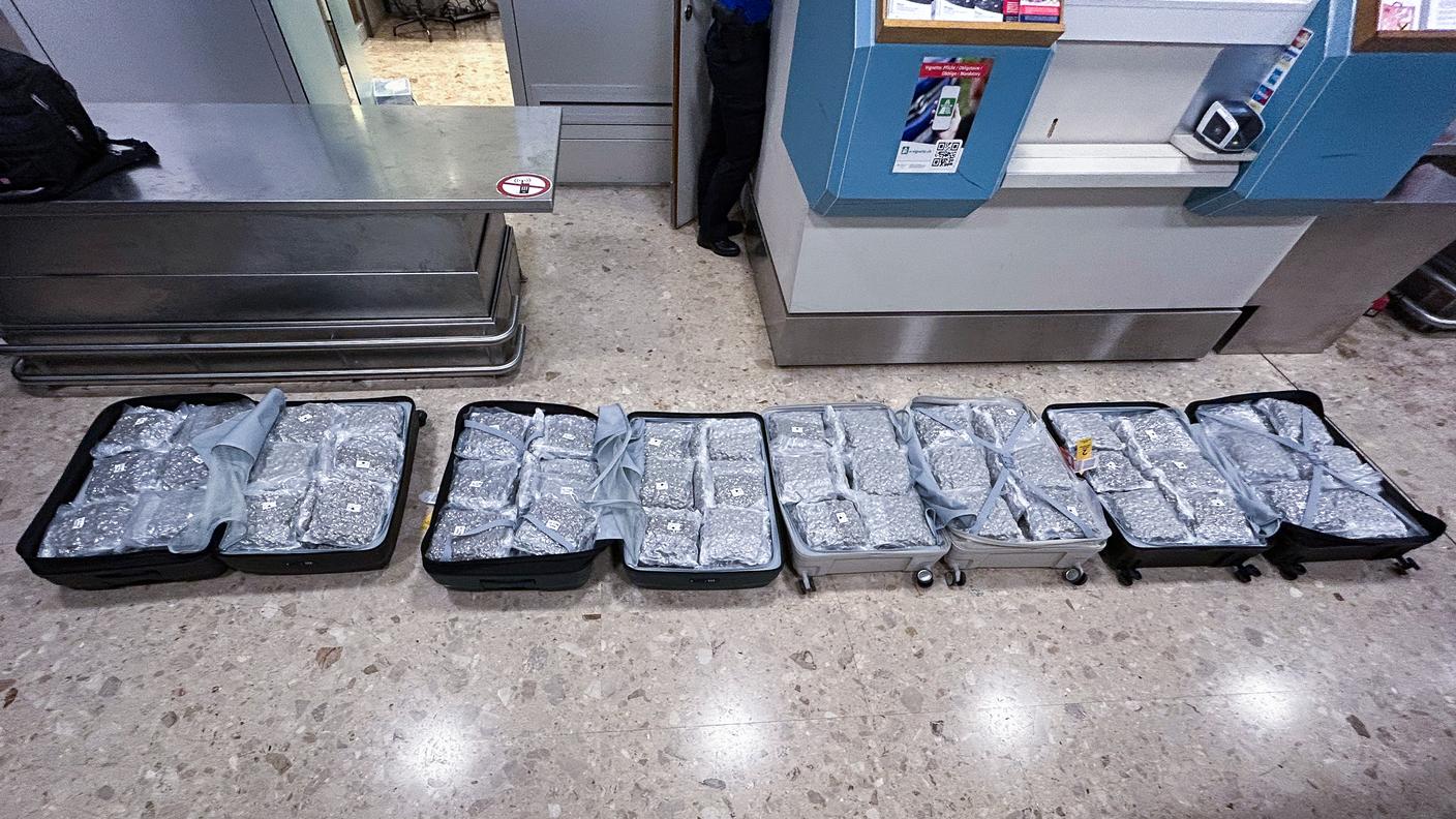 Il bagaglio intercettato all'aeroporto di Ginevra
