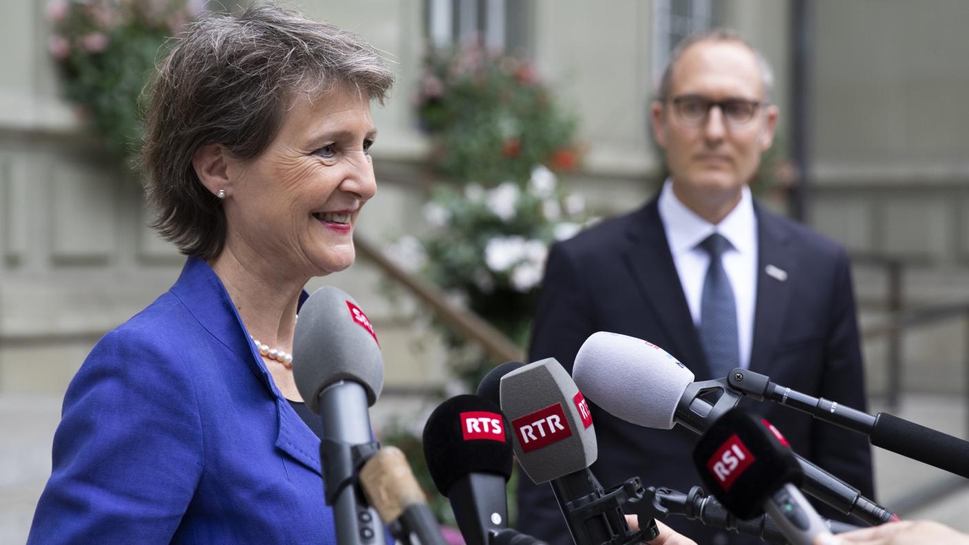 La presidente della Confederazione Simonetta Sommaruga