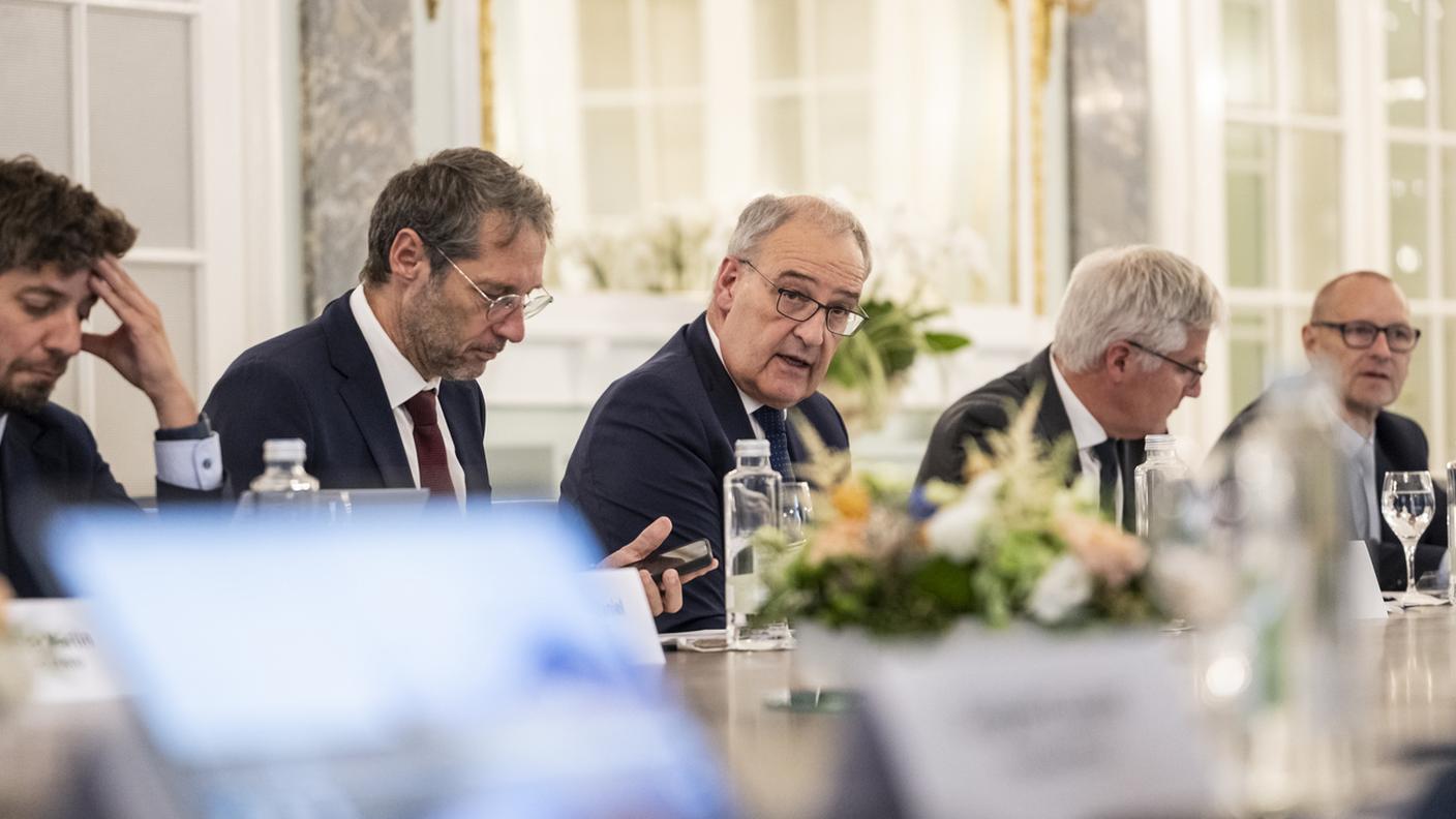 Guy Parmelin alla tavola rotonda