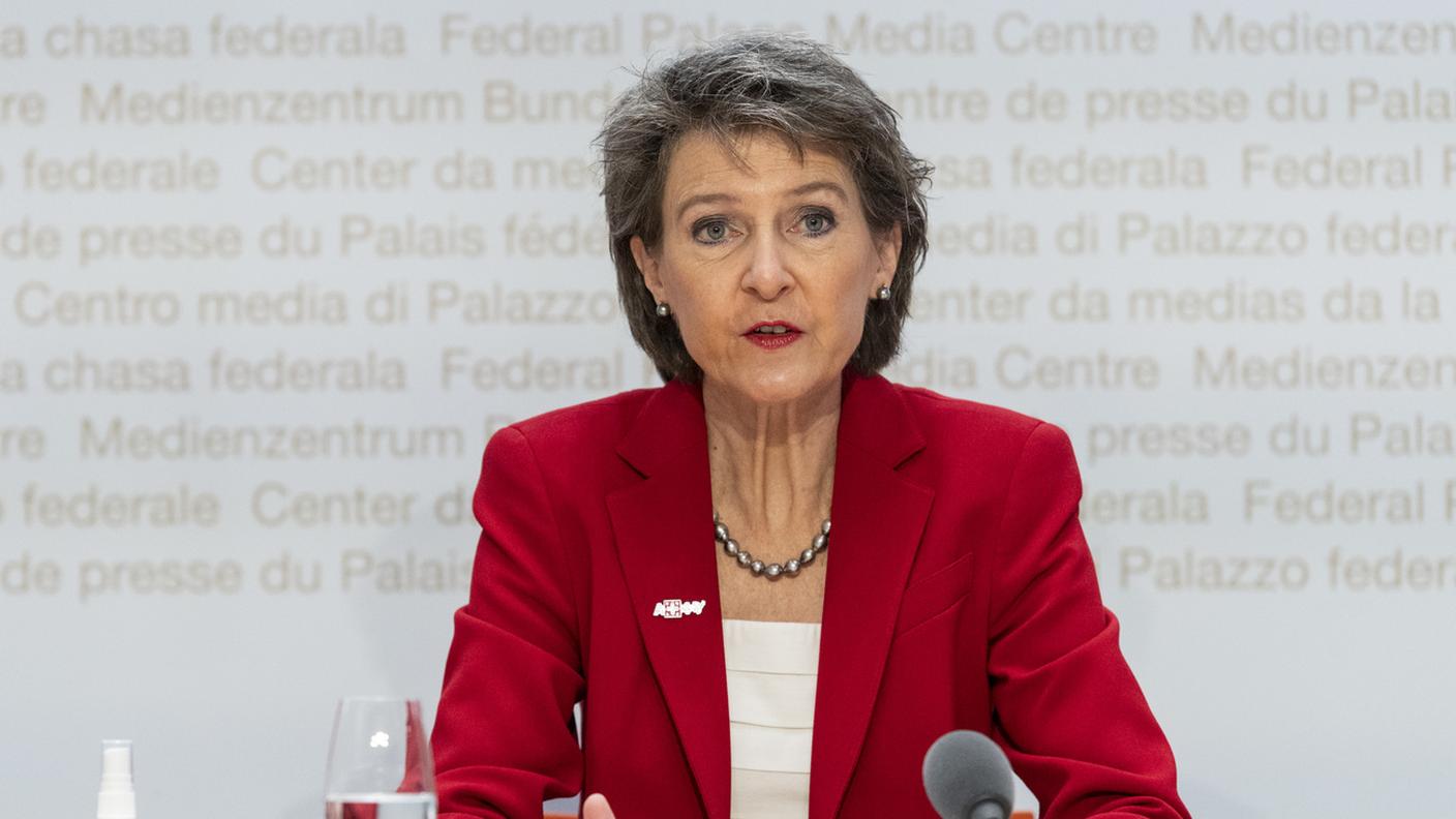 La presidente della Confederazione Simonetta Sommaruga