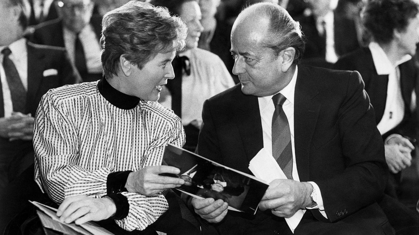 L'ex consigliera federale Elisabeth Kopp con il marito Hans W. Kopp
