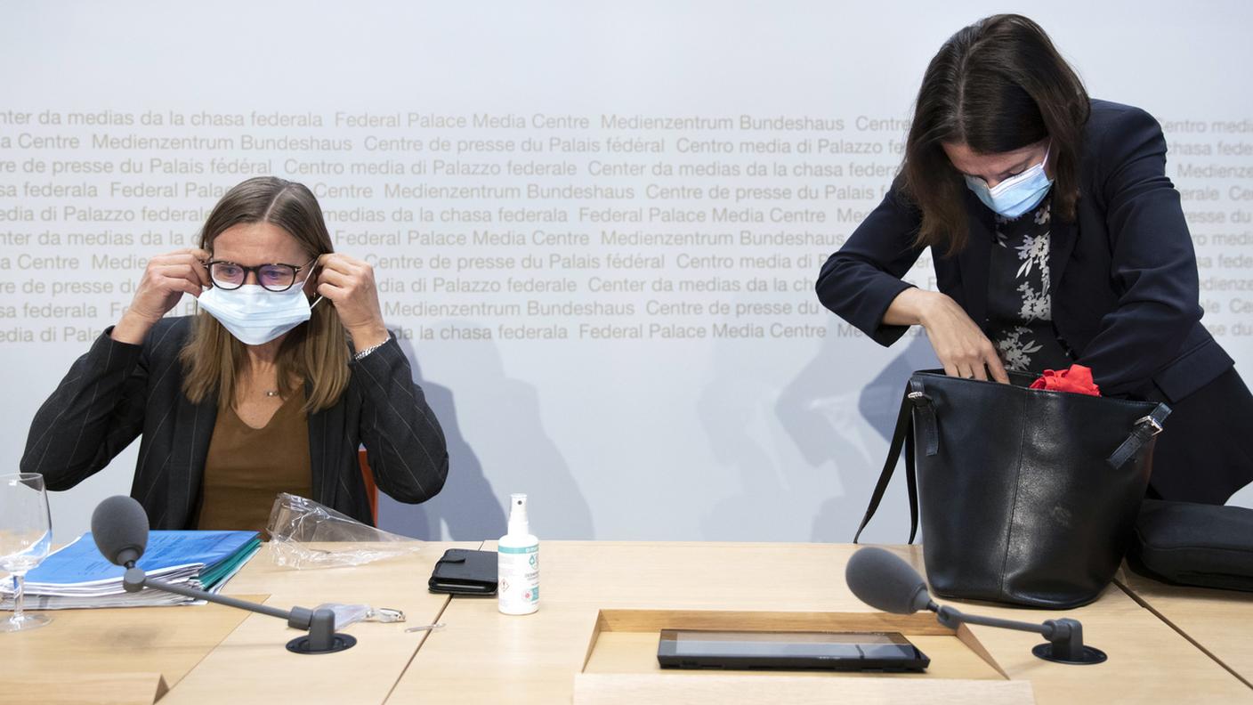 Da sinistra a destra, Virginie Masserey e Nora Kronig dell'UFSP