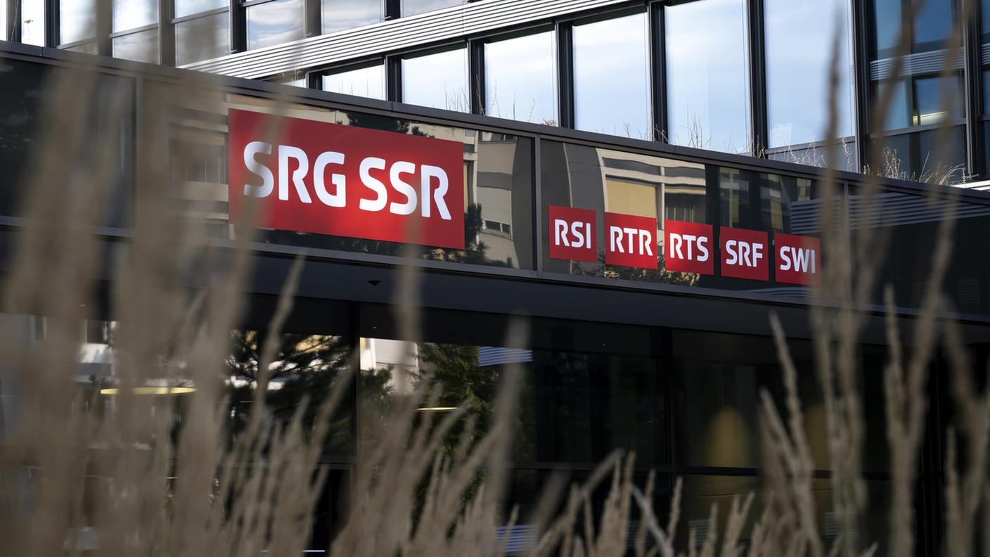 L'ingresso della sede centrale della SSR a Berna