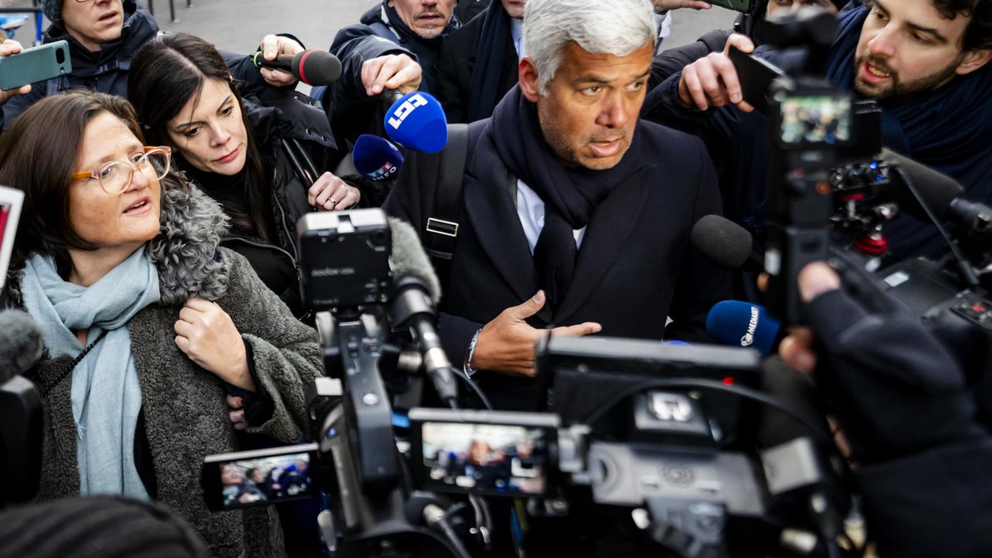 Jessica Moretti con i suoi avvocati Yaël Hayat e Nicola Meier