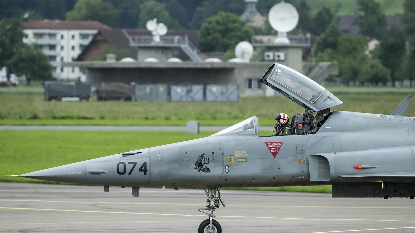 Un modello di F-5 Tiger come quello che si è schiantato in canton Obvaldo