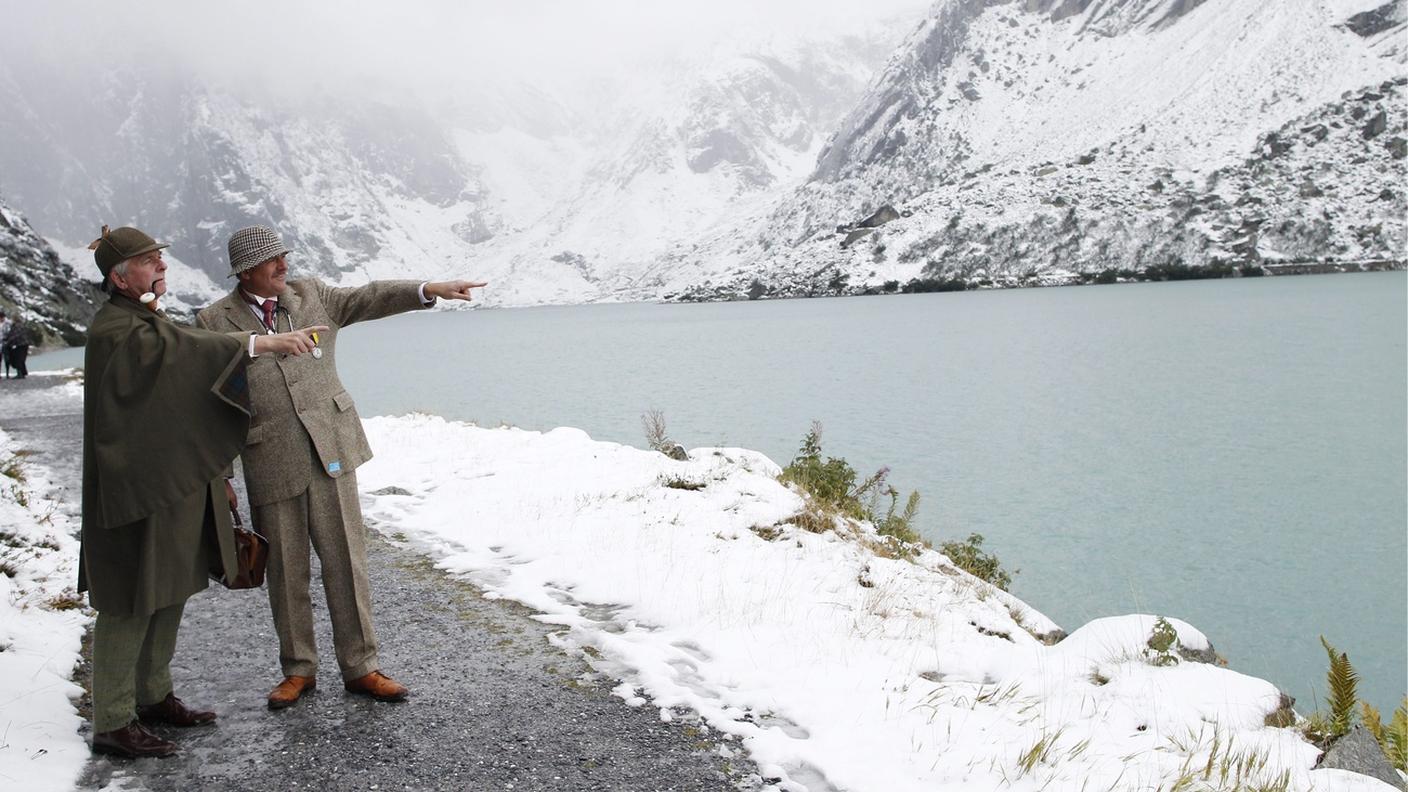 Appassionati delle avventure di Sherlock Holmes in viaggio nell'Oberland bernese, nel 2012