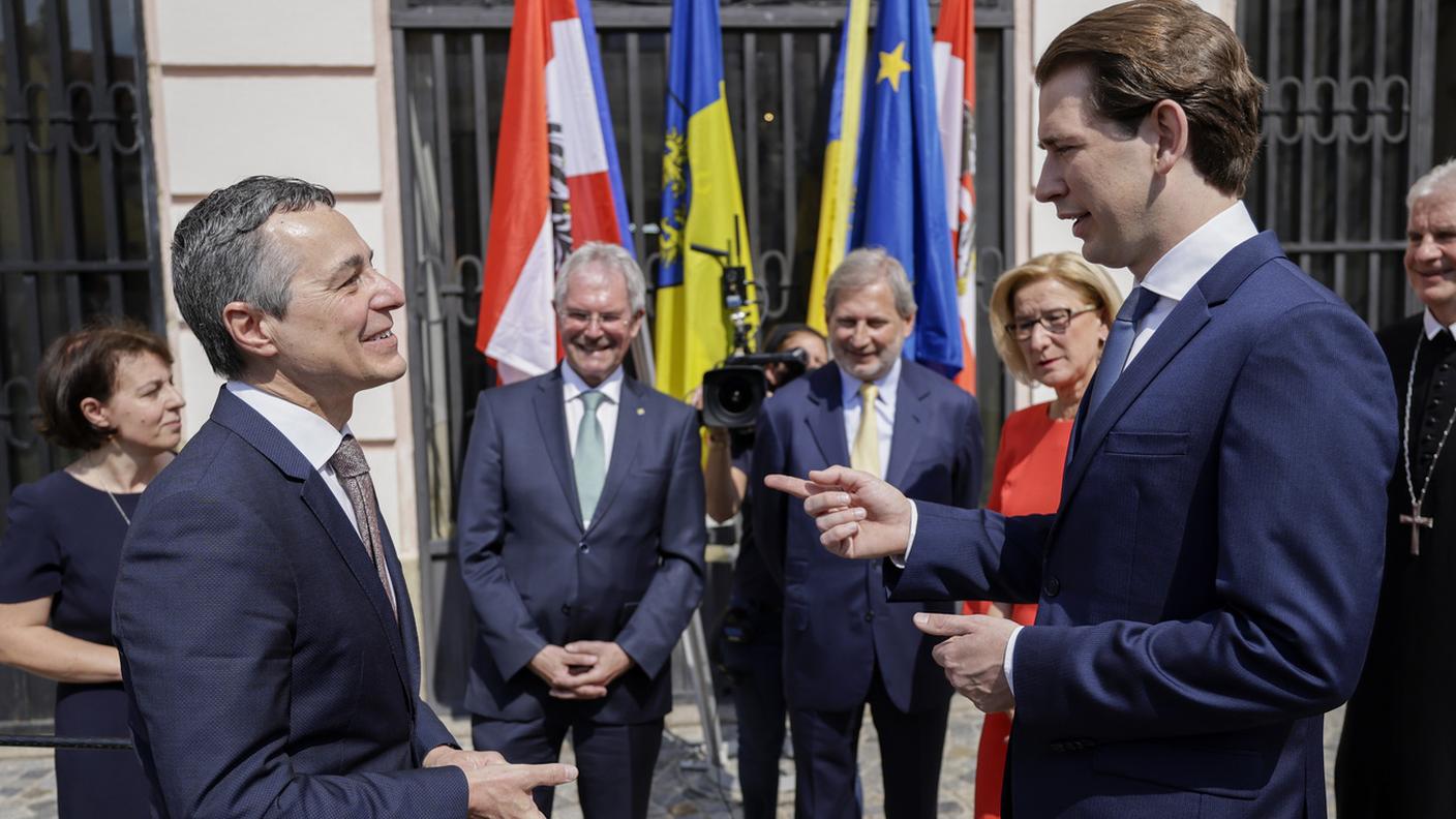 Insieme al cancelliere austriaco Sebastian Kurz