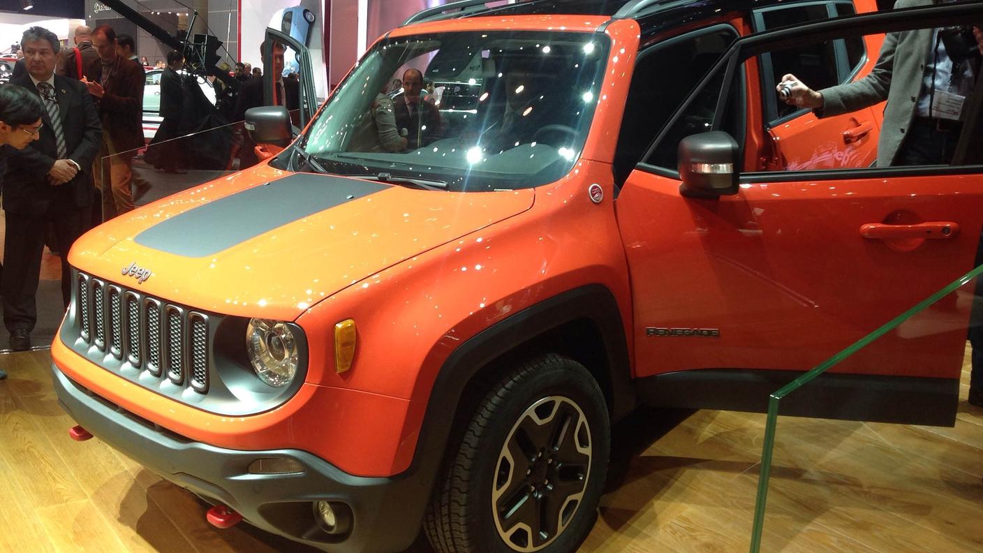 La linea frontale della Jeep Renegade...