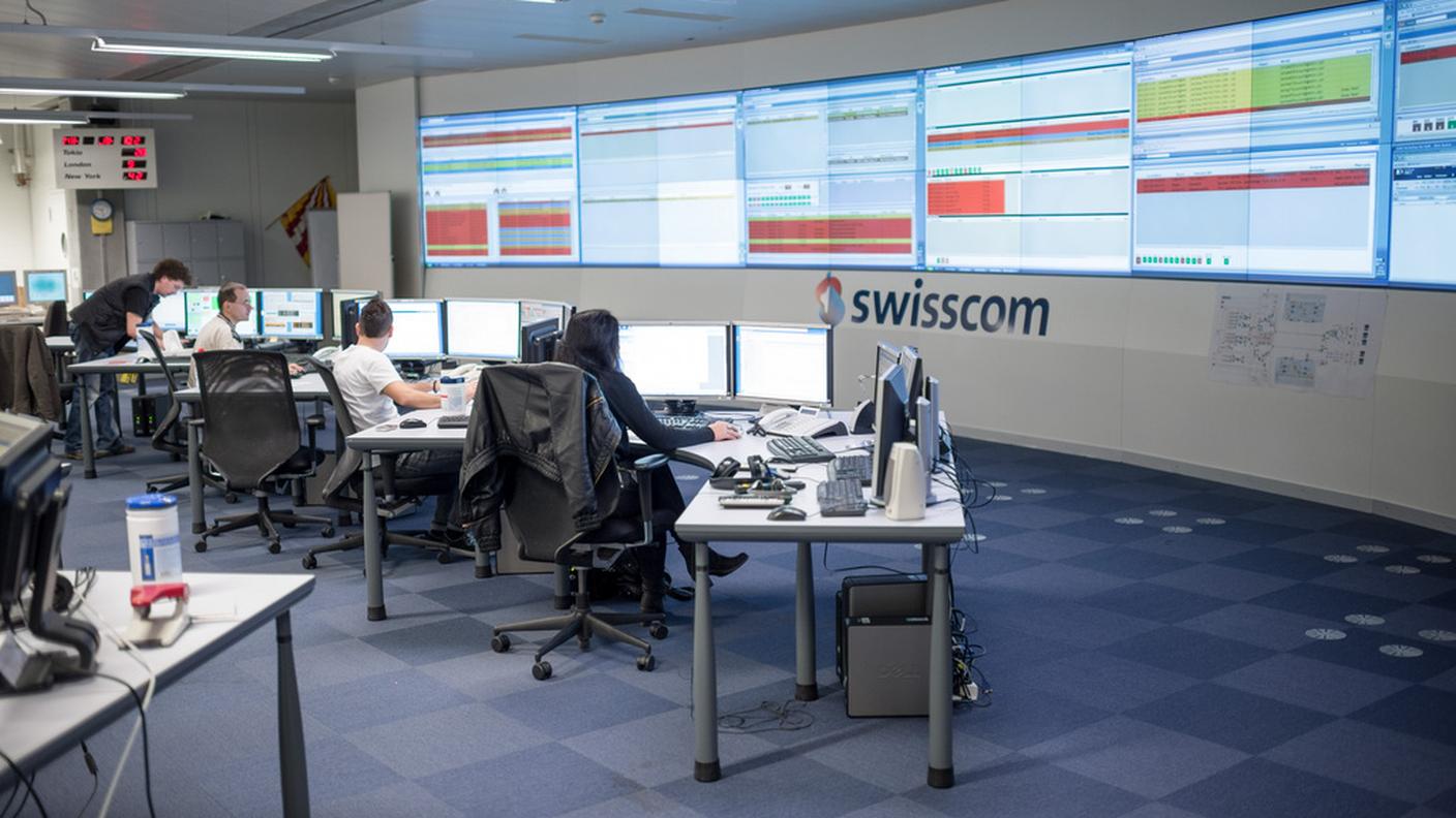 La sala controllo operazioni di Swisscom a Zurigo