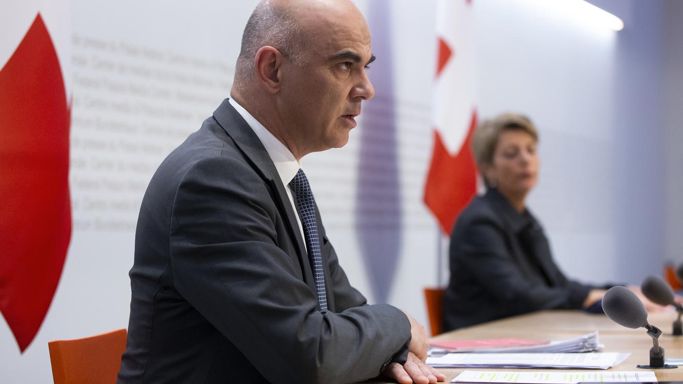 I consiglieri federali Alain Berset e Karin Keller-Sutter 