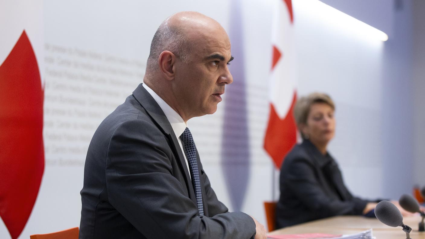 I consiglieri federali Alain Berset e Karin Keller-Sutter 