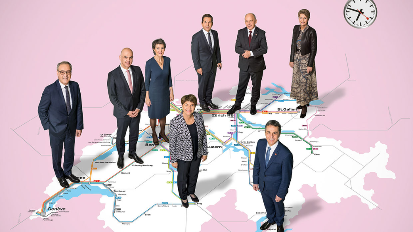 La foto ufficiale 2022 del Consiglio federale