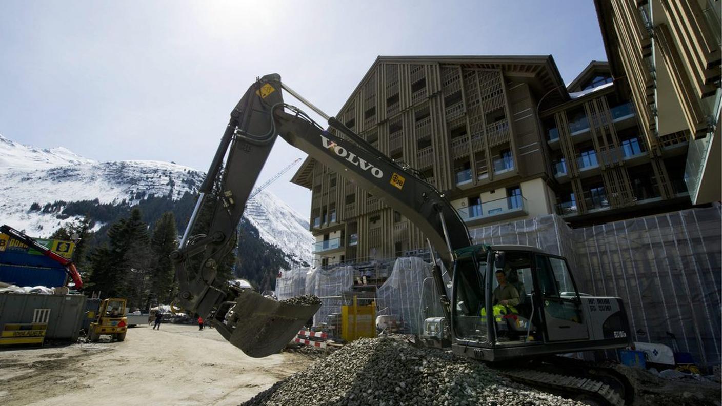 Il cantiere in aprile