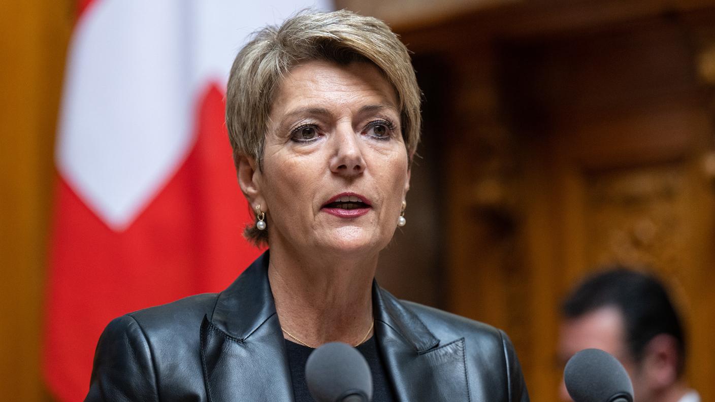 La consigliera federale Karin Keller-Sutter