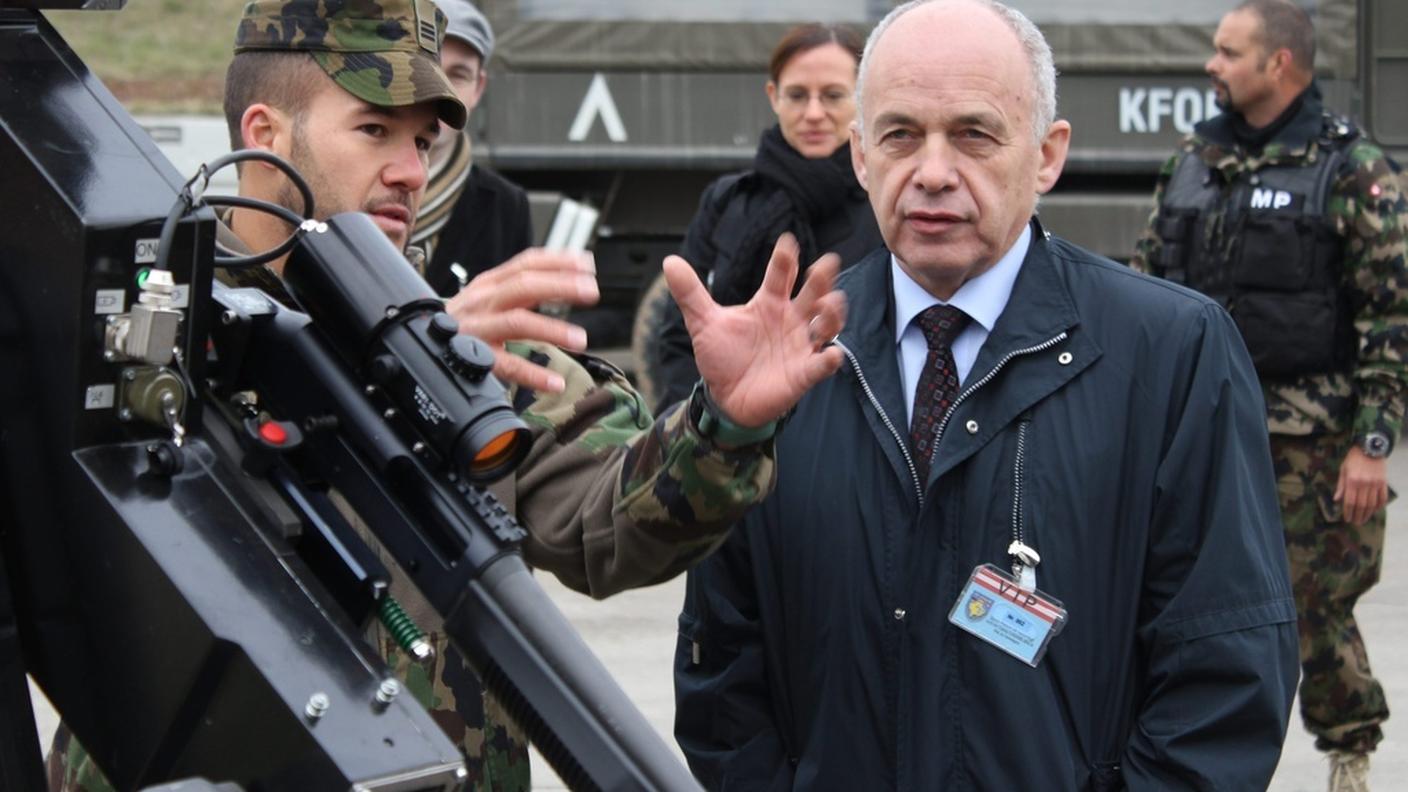 Recente visita di Ueli Maurer al contingente svizzero