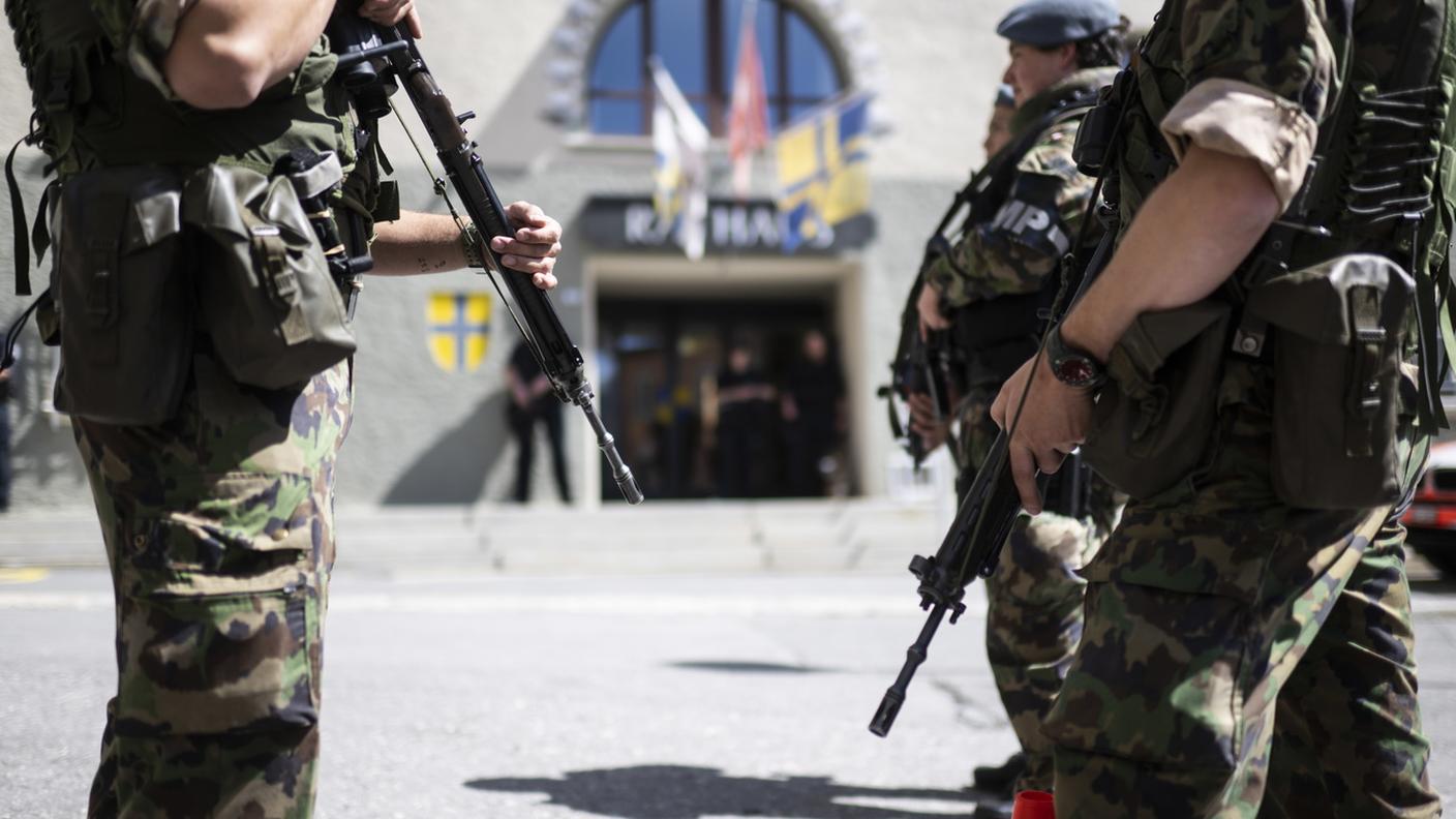 Esercito presente a Davos in modo più massiccio del solito