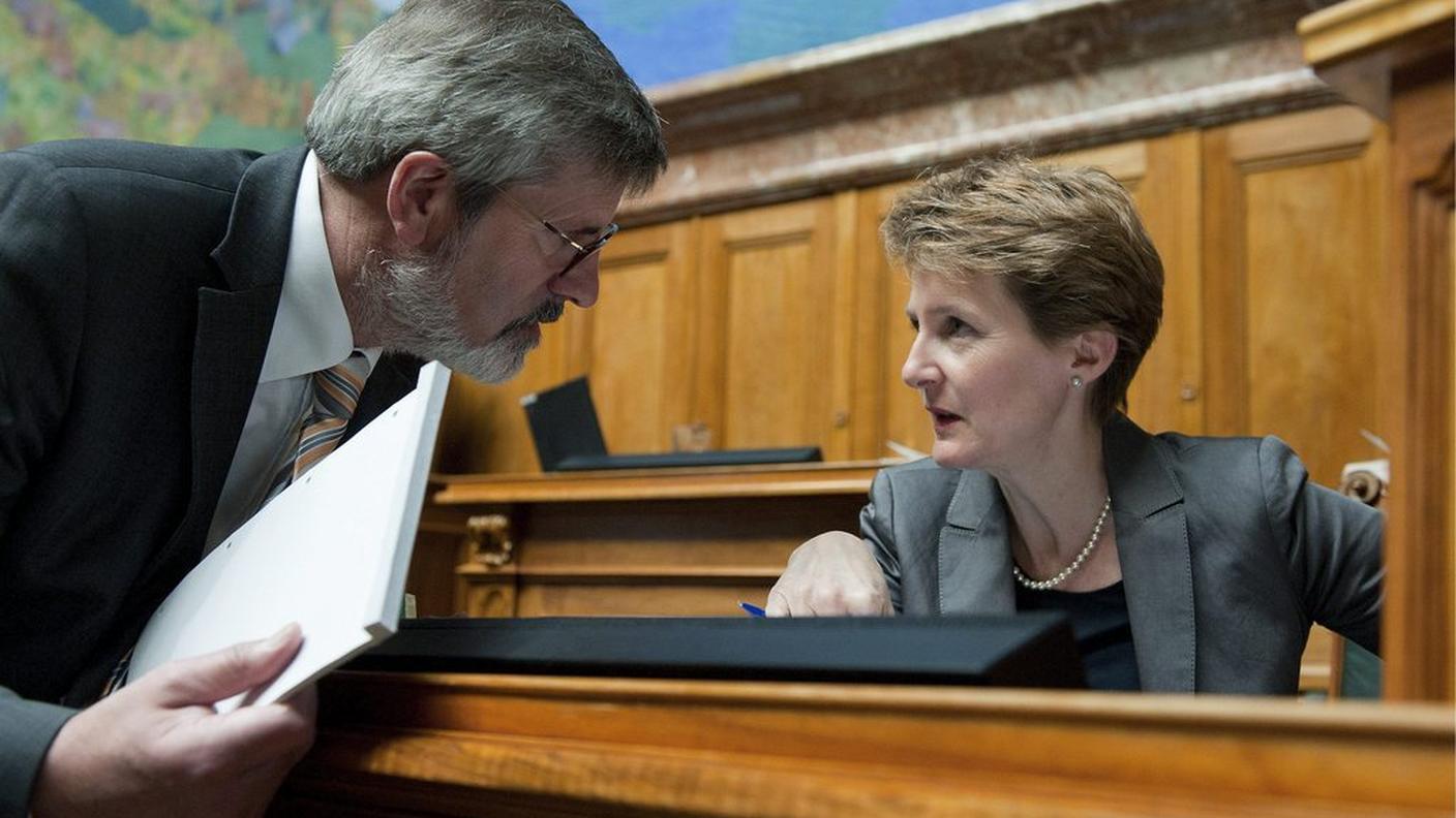 Il delegato Luzius Mader a colloquio con Simonetta Sommaruga