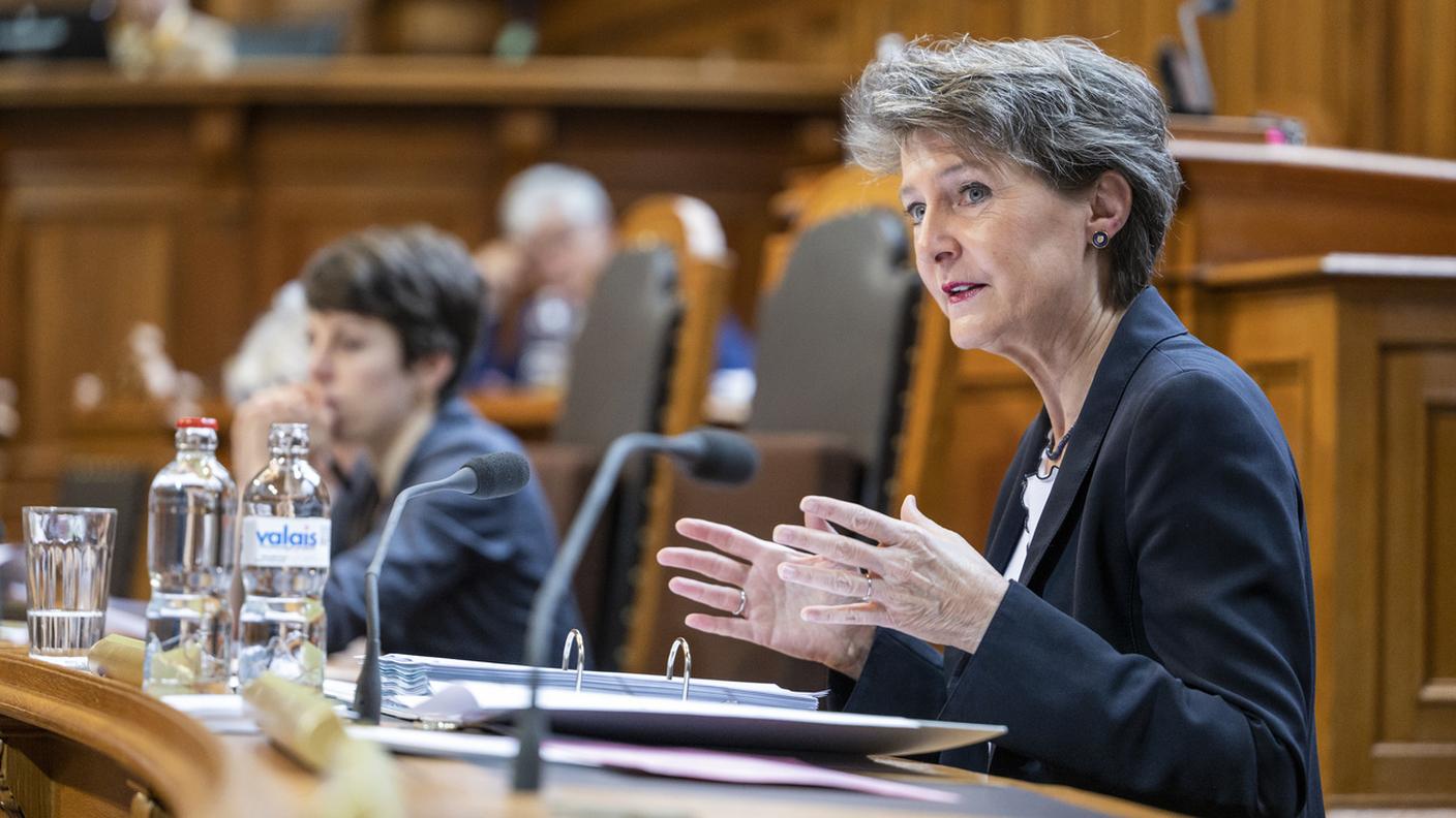 La consigliera federale Simonetta Sommaruga