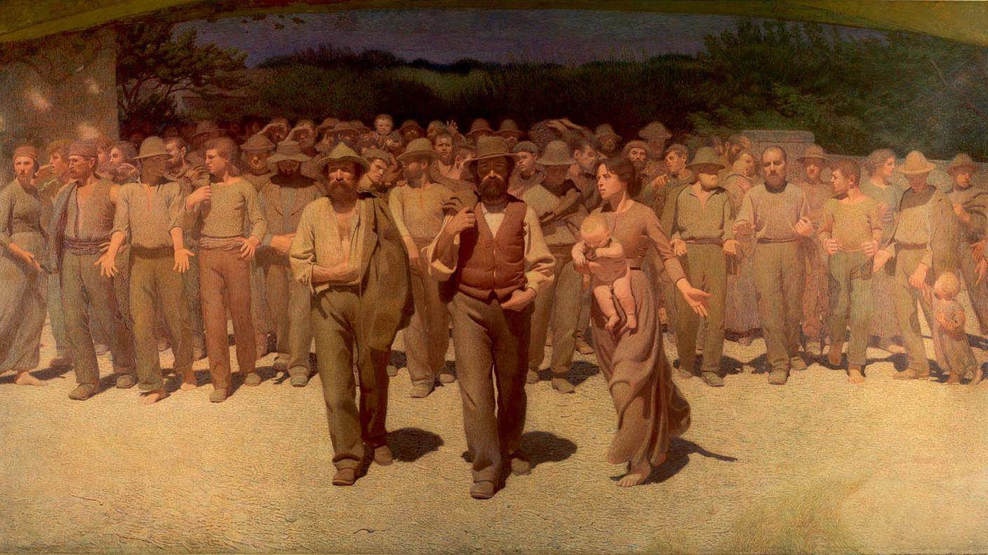  "Il Quarto Stato", storico dipinto di Giuseppe Pellizza