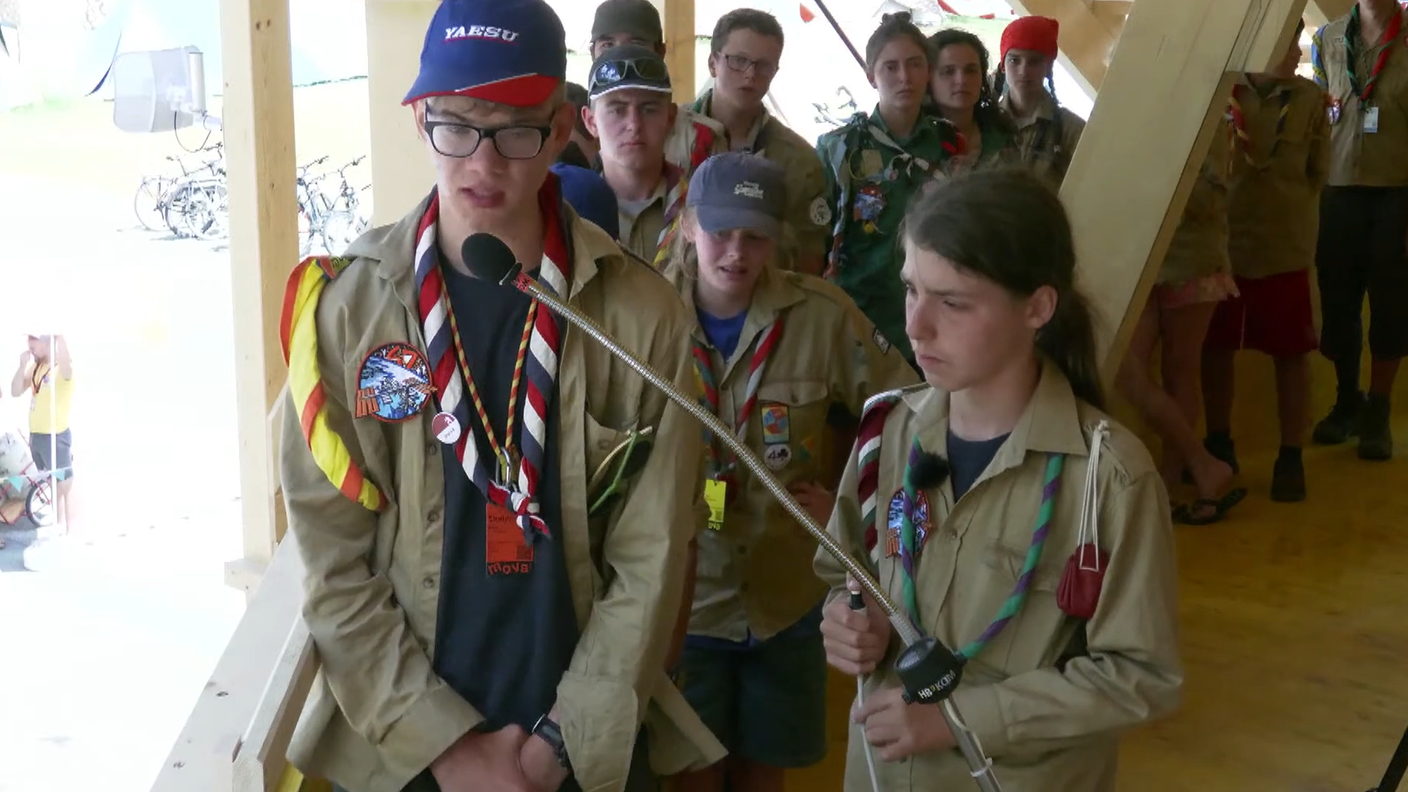 Gli scout svizzeri in collegamento radio con la Stazione spaziale internazionale