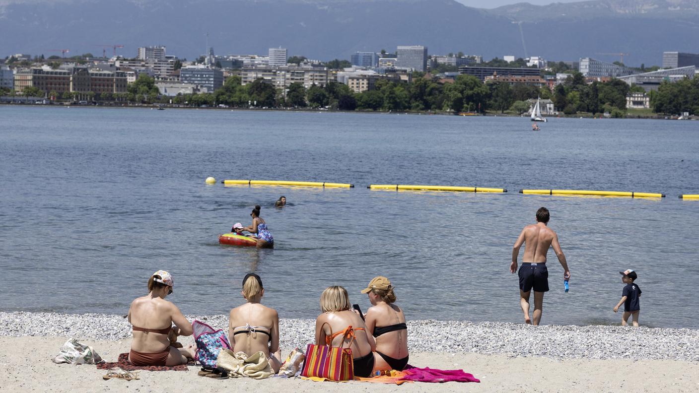 A Ginevra è stata registrata la temperatura più alta dell'estate in Svizzera: 38,3 gradi