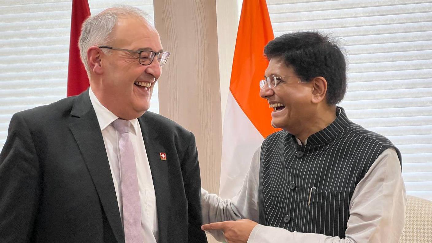 Guy Parmelin e Piyush Goyal