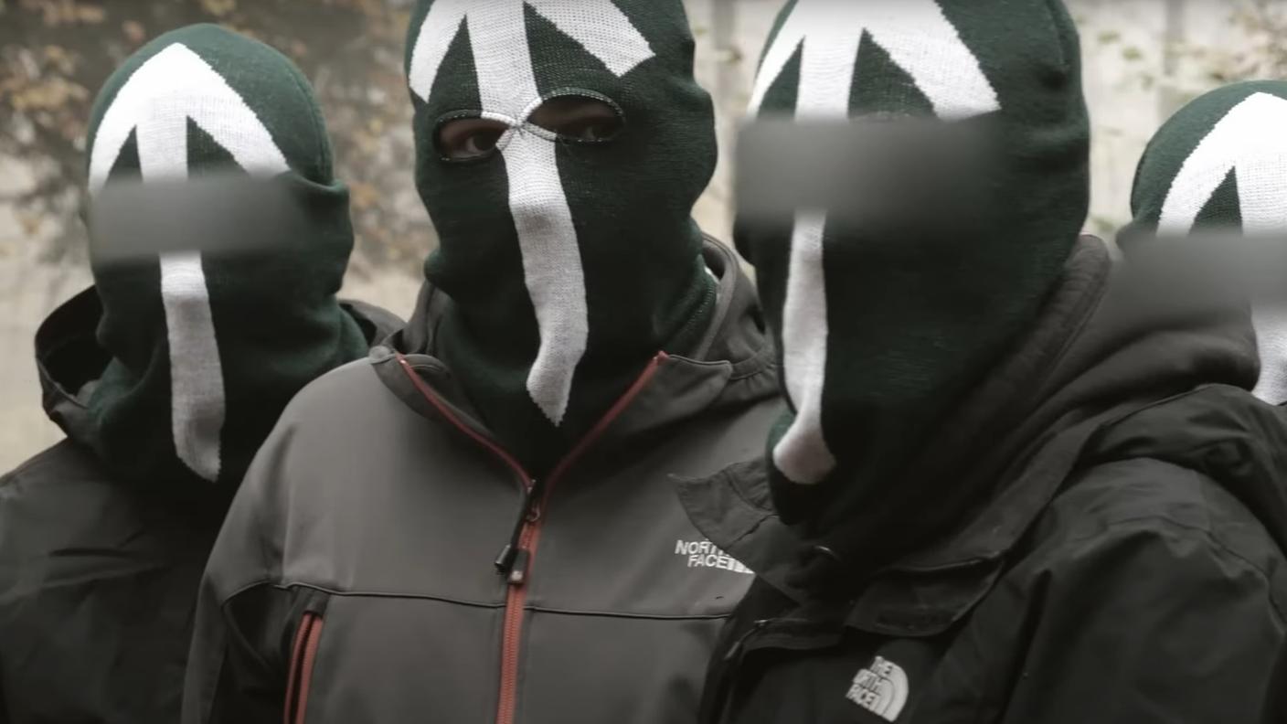 I membri di Junge Tat in un video apparso sul loro canale Telegram