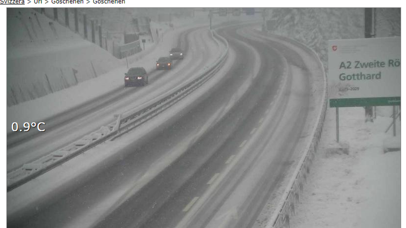La situazione alle 11.50 a Göschenen, nel Canton Uri