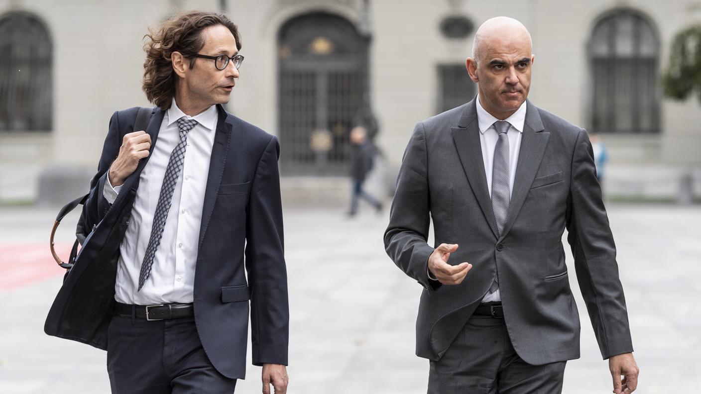 Peter Lauener, ex capo della comunicazione di Alain Berset, insieme al consigliere federale
