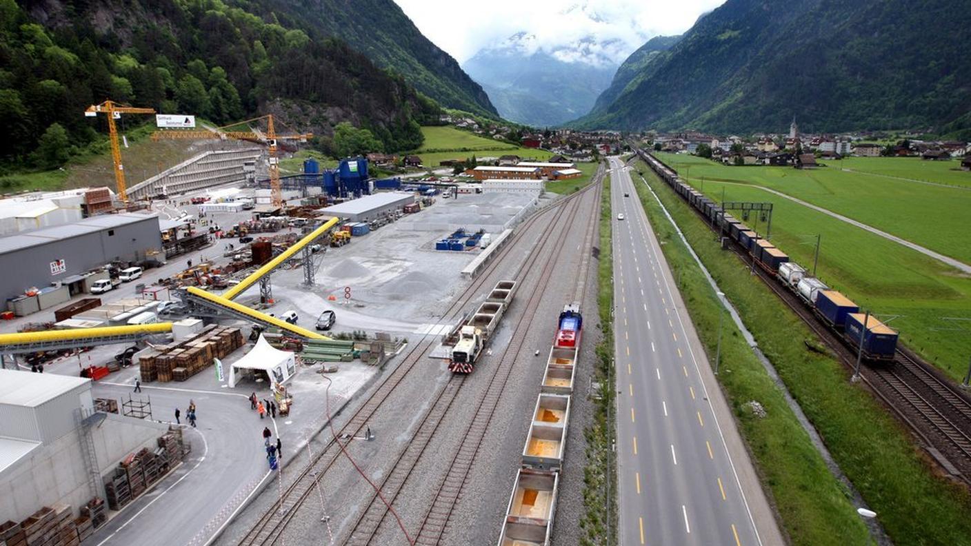 Il cantiere AlpTransit nel Canton Uri