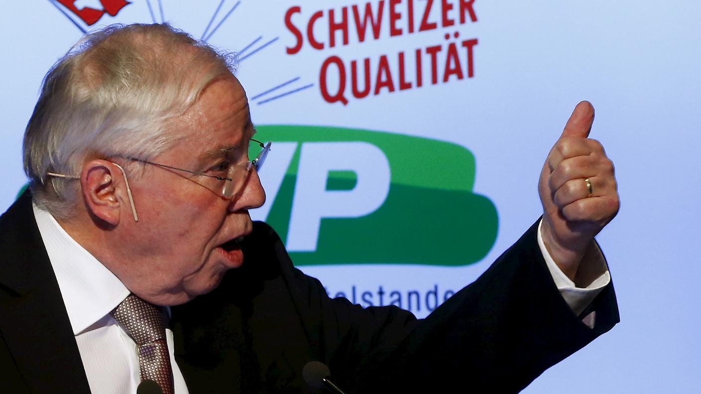 Anche quest'anno Blocher non si è risparmiato all'Albisgüetli