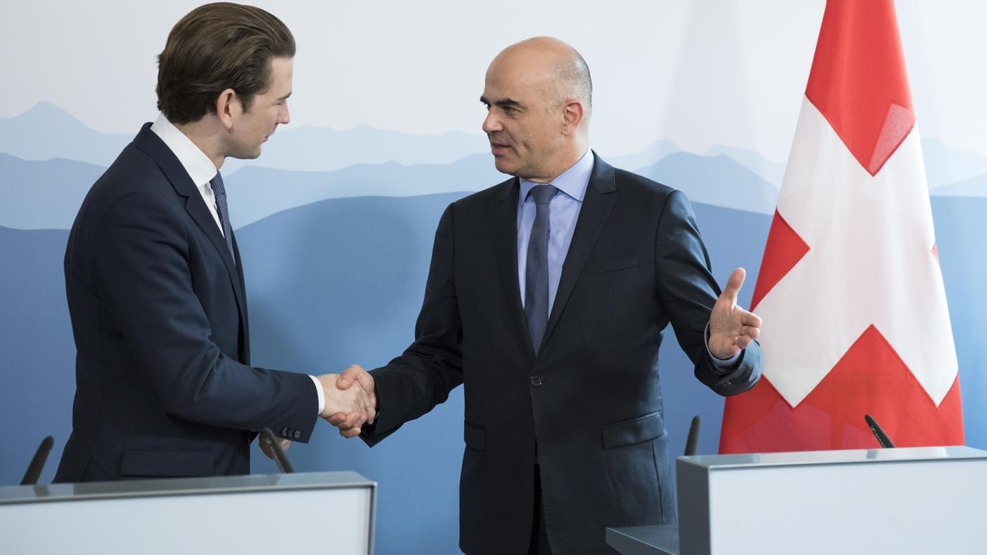 Kurz e Berset hanno parlato di rapporti bilaterali e politica internazionale martedì a Berna