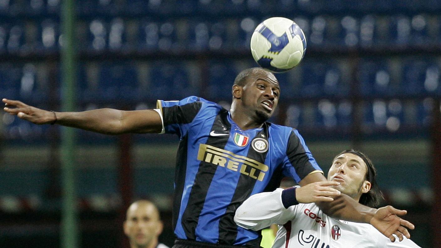 Vieira nel 2008, quando vestiva la maglia dell'Inter