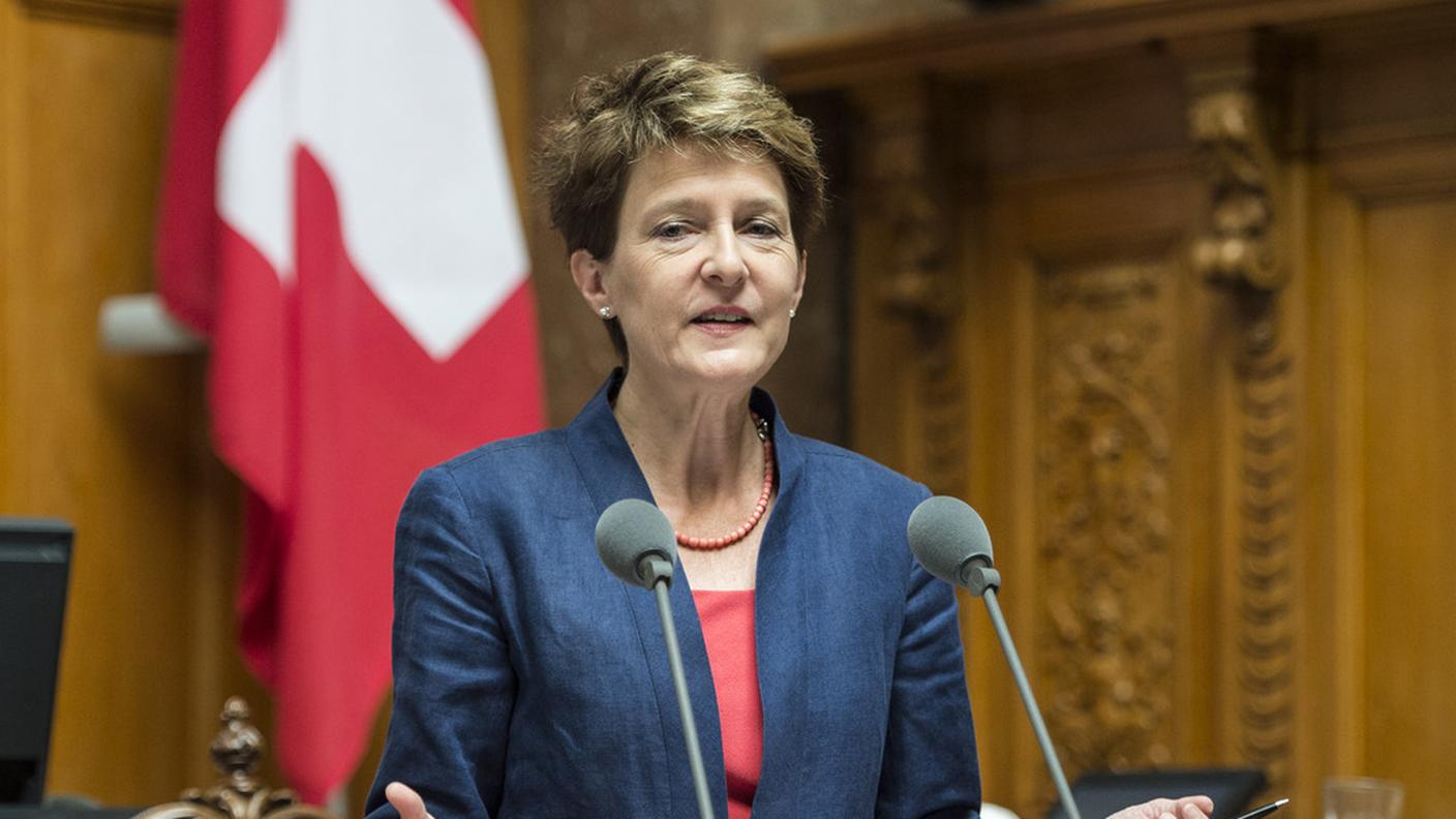 La consigliera federale Simonetta Sommaruga