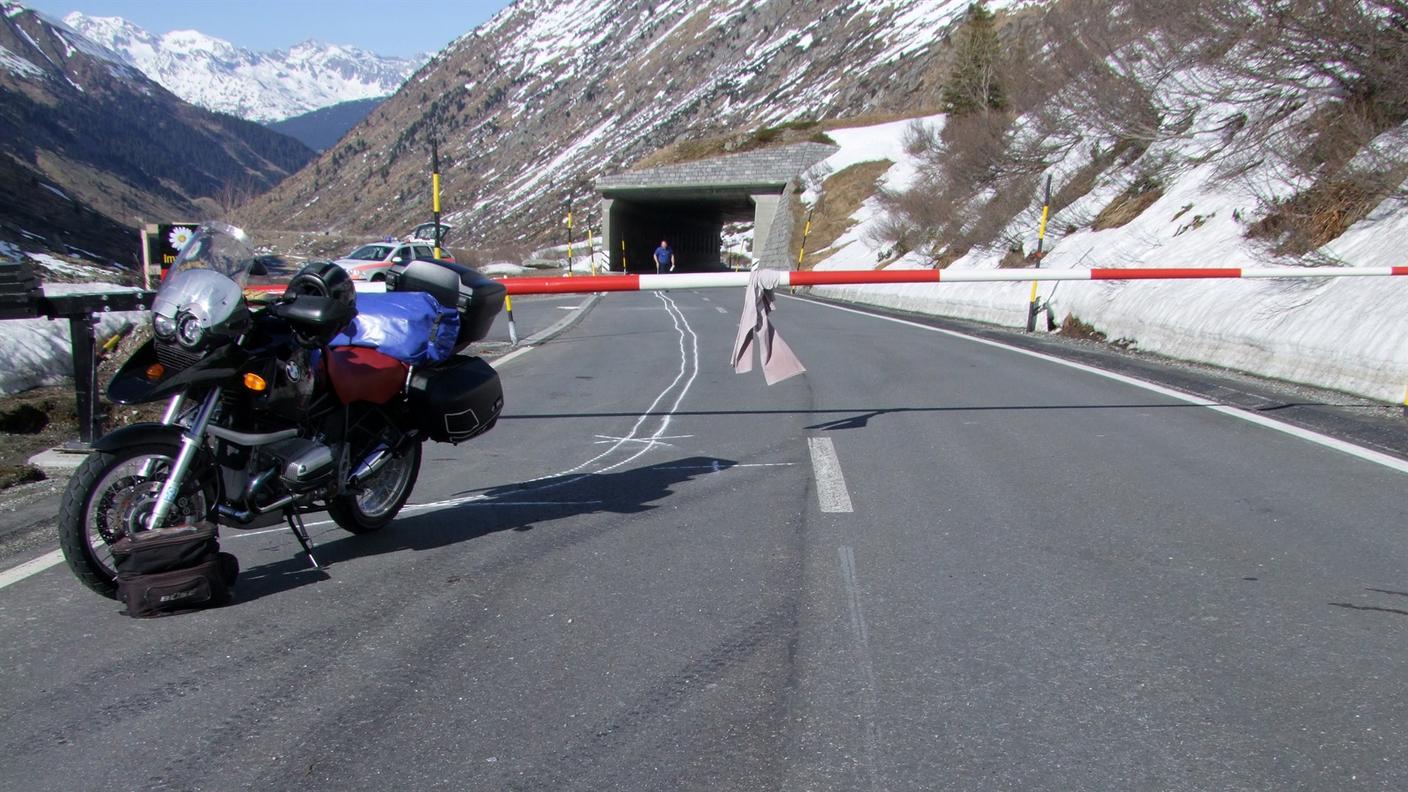 La strada del passo è ancora chiusa