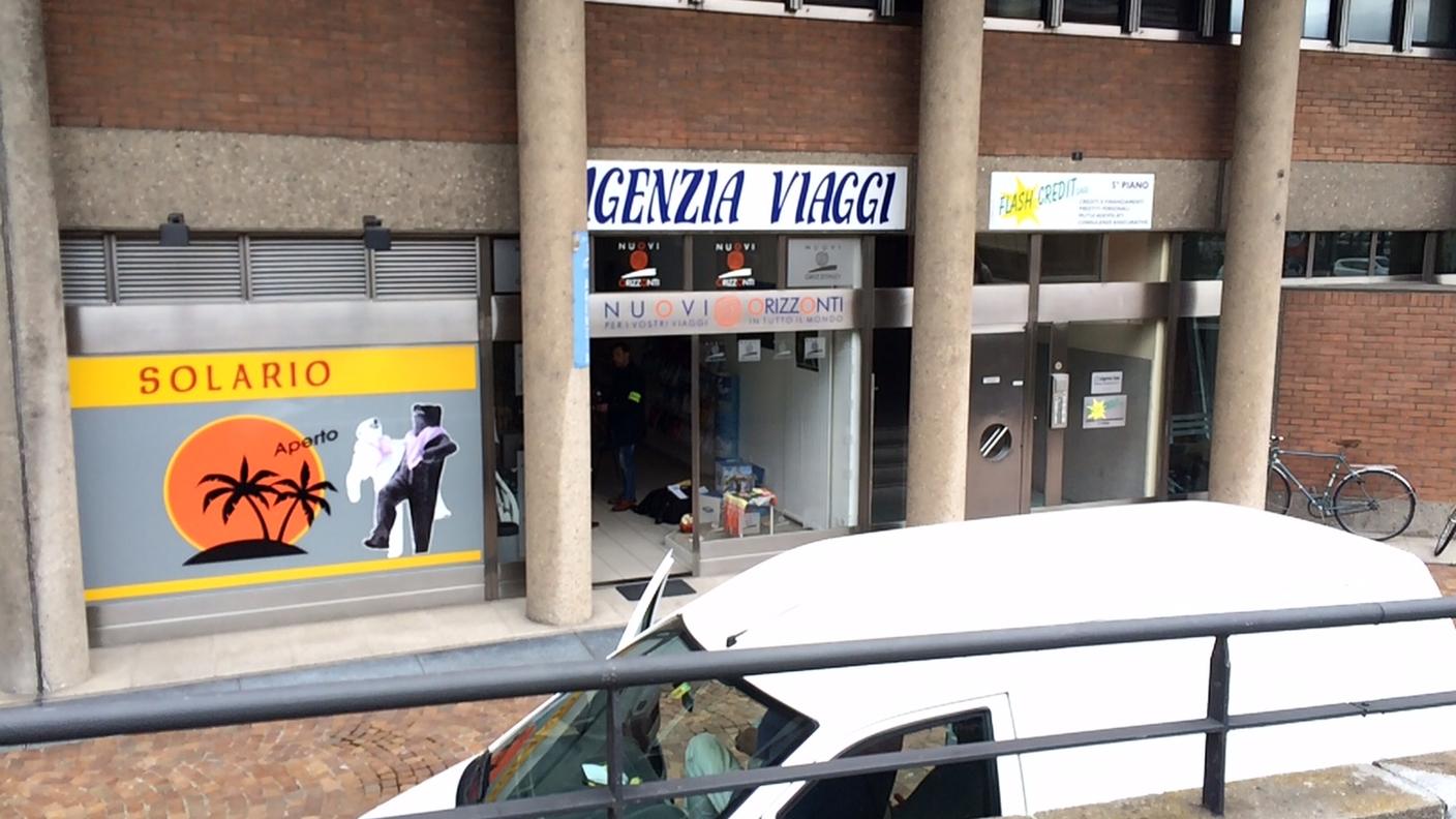 L'agenzia rapinata