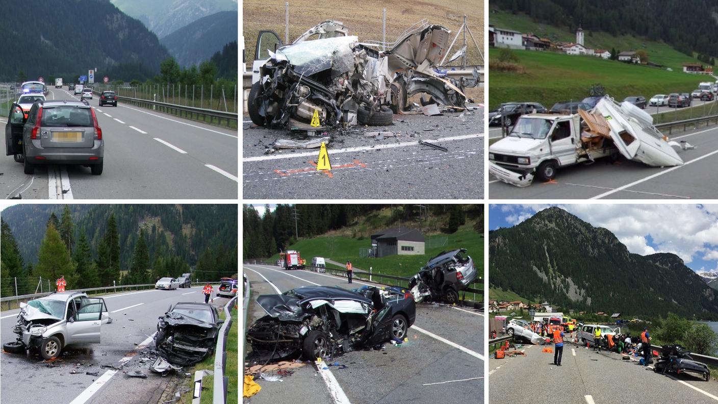 Sei degli incidenti avvenuti a Sufers dal 2011 al 2015
