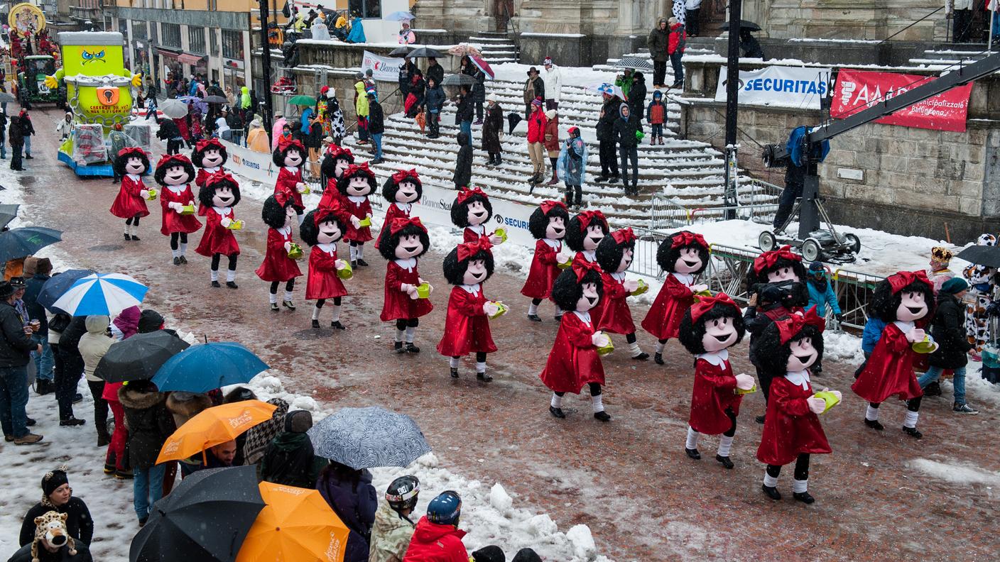Corteo Rabadan 2015 sotto la neve
