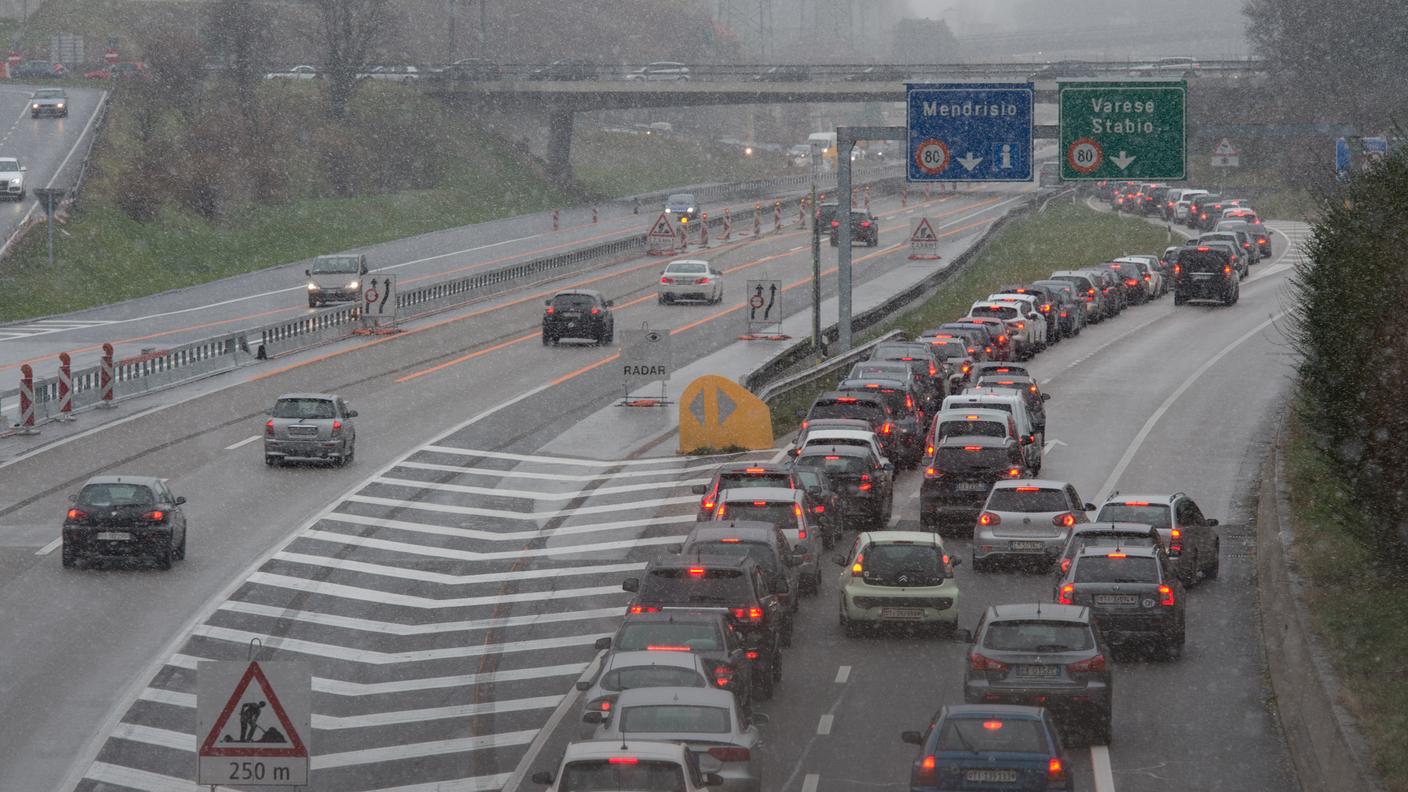 Mendrisiotto sempre molto trafficato