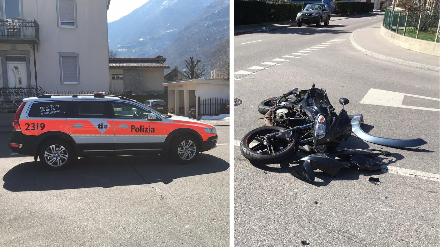 La scena dell'incidente
