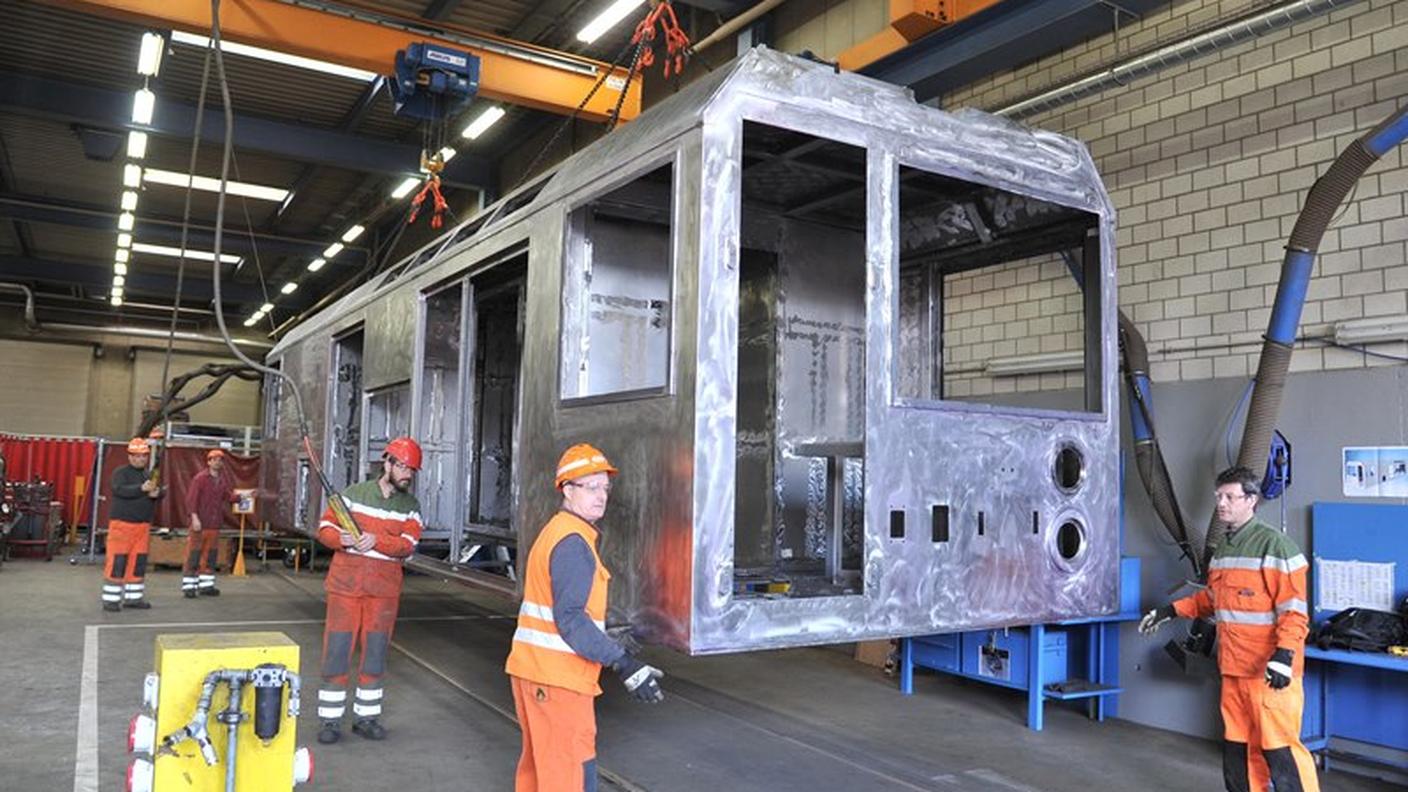 Il telaio realizzato a Bellinzona
