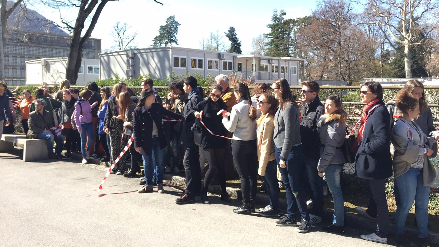 Studenti e docenti del Liceo di Lugano 1