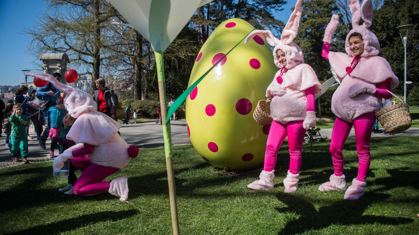 L'animazione per le giornate pasquali al Parco Ciani di Lugano